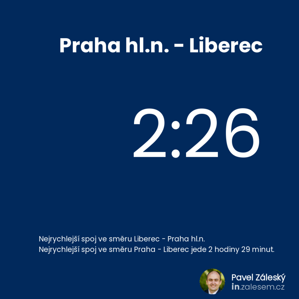 Praha hl.n. - Liberec, 2:26