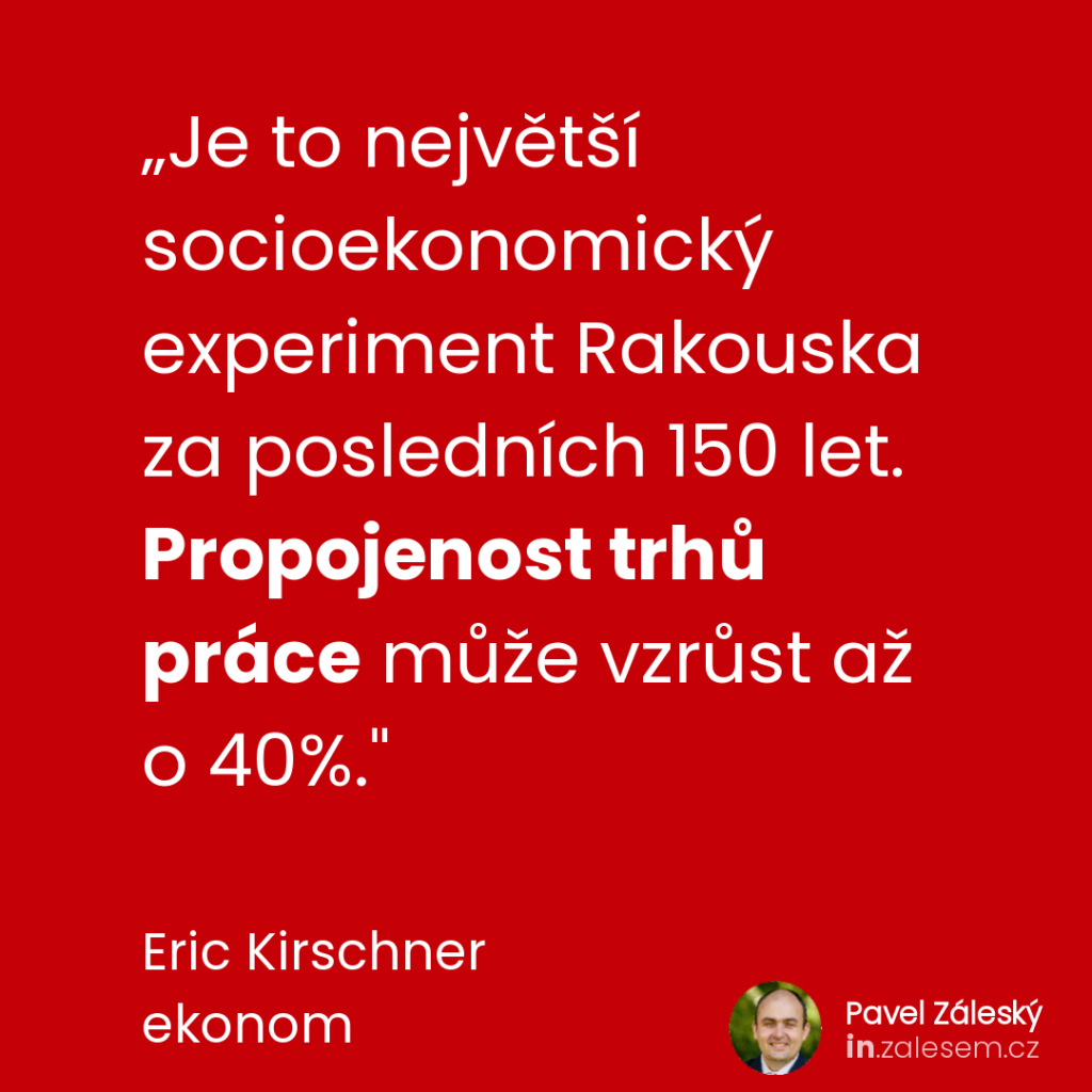 Propojenost trhů práce může vzrůst až o 40 %